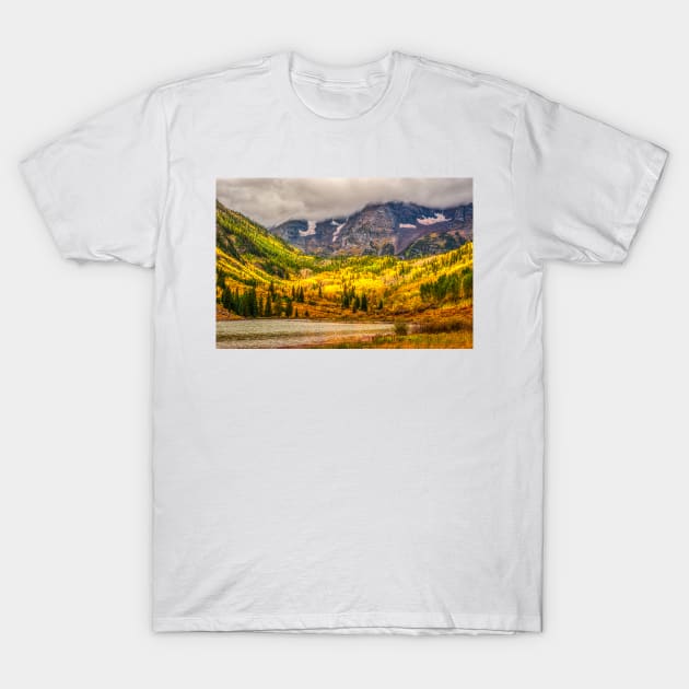 Blanket Of Clouds Over The Bells T-Shirt by nikongreg